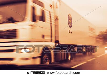 truck, vehicle, moving, movement, speeding, road View Large Photo Image Stock Image - truck, vehicle, moving, movement, speeding, road. Fotosearch