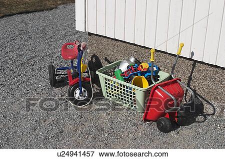Stock Photo - vehicle, toy, close-up, appearance, miniature, small. Fotosearch