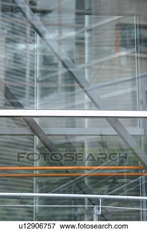 Stock Photo - visible, house, home, office, row, glass. Fotosearch