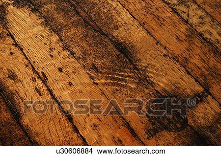 Picture - water, ripples, wet, surface, wood, wooden. Fotosearch
