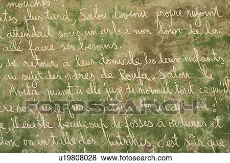 Stock Photo - written, writing. Fotosearch