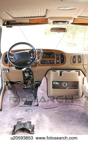 Interior view of an accessible van equipped with hand controls. View Large Photo Image Stock Image - Interior view of an accessible van equipped with hand controls.. Fotosearch