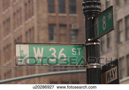 8th Avenue, New York City View Large Photo Image Stock Photo - 8th Avenue, New York City. Fotosearch