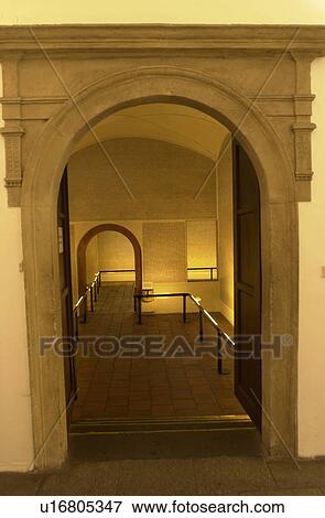 Stock Photo - Archway of a Jewish building in Prague. Fotosearch