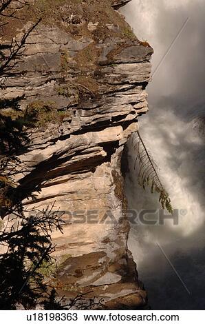 Stock Image - Athabasca Falls, Jasper National Park, Canada. Fotosearch