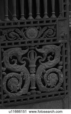 Stock Image - Black and White Photograph of Winnipeg classic architecture. Fotosearch