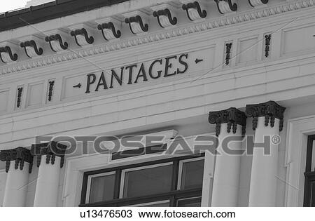 Stock Image - Black and White Photograph of Winnipeg classic architecture. Fotosearch