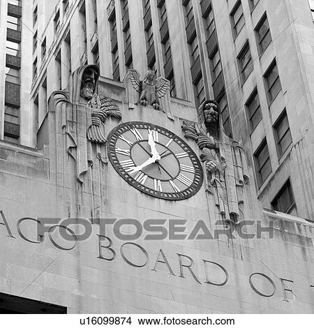 Picture - Buildings with a clock. Fotosearch