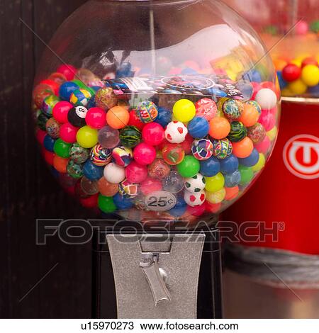 Stock Image - Candy machine in Chinatown San Francisco. Fotosearch