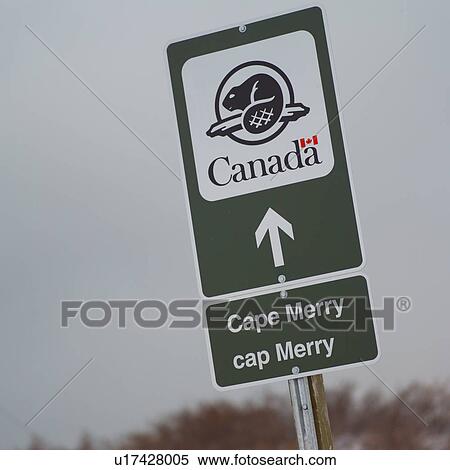 Stock Photography - Cape Merry Direction Sign. Fotosearch