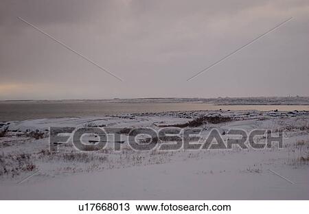 Churchill Northern Manitoba town and surroundings Canada Tundra Shoreline View Large Photo Image Stock Image - Churchill Northern Manitoba town and surroundings Canada Tundra Shoreline. Fotosearch