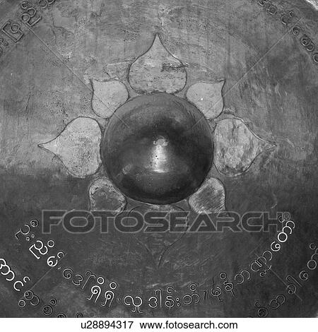 Circular Gong in Buddhist Temple View Large Photo Image Stock Photo - Circular Gong in Buddhist Temple. Fotosearch