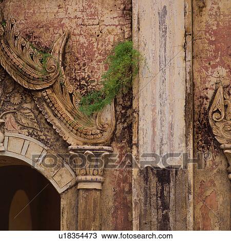 Exterior wall of Buddhist Temple View Large Photo Image Stock Image - Exterior wall of Buddhist Temple. Fotosearch
