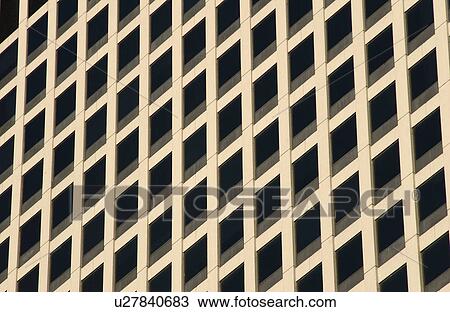 Stock Image - Facade of a high-rise building. Fotosearch