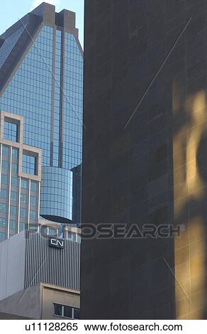 Stock Photography - High rise buildings in Montreal, Canada. Fotosearch