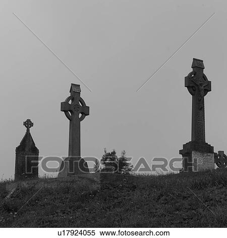 Stock Photography - Ireland - Celtic Cemetery. Fotosearch