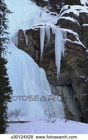 Johnson Canyon - Banff, Alberta, Canada View Large Photo Image Stock Photo - Johnson Canyon - Banff, Alberta, Canada. Fotosearch