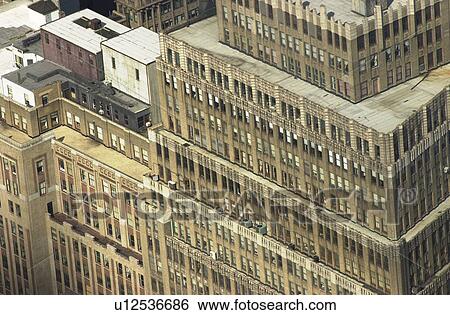 Manhattan Aerial Views, New York City View Large Photo Image Stock Photograph - Manhattan Aerial Views, New York City. Fotosearch