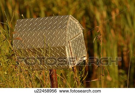 Stock Photograph - Metal Mailbox. Fotosearch