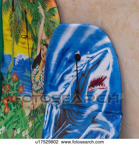 Murals painted on surfboards View Large Photo Image Stock Image - Murals painted on surfboards. Fotosearch