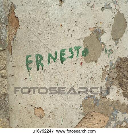 Name painted on a wall, Havana, Cuba View Large Photo Image Stock Photo - Name painted on a wall, Havana, Cuba. Fotosearch