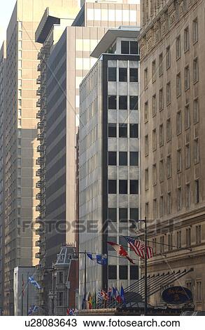 Stock Image - Office buildings in Montreal, Canada. Fotosearch