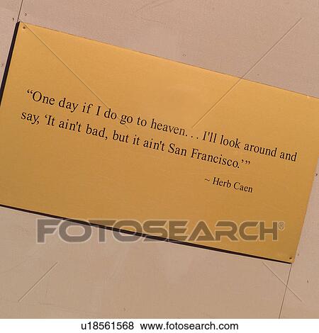 Plaque on wall in San Francisco View Large Photo Image Stock Photo - Plaque on wall in San Francisco. Fotosearch