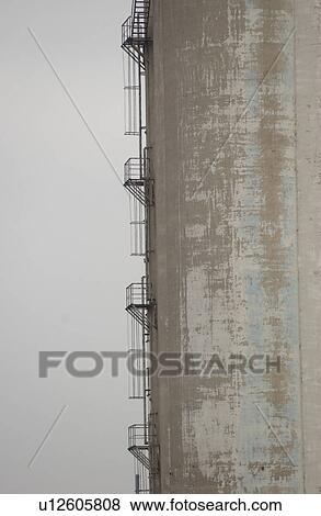 Stock Photo - Storage silo in Montreal, Canada. Fotosearch