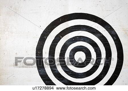 Black and white bullseye target View Large Photo Image Picture - Black and white bullseye target. Fotosearch