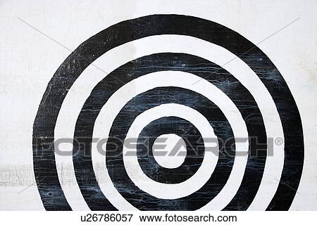 Black and white bullseye target View Large Photo Image Stock Photo - Black and white bullseye target. Fotosearch