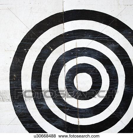 Black and white bullseye target View Large Photo Image Stock Photo - Black and white bullseye target. Fotosearch