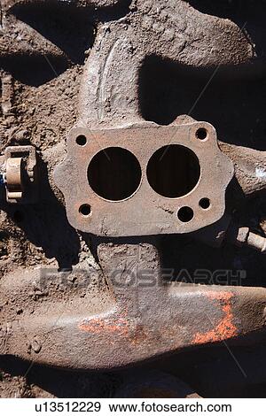 Close-up of old dirty car part View Large Photo Image Stock Photo - Close-up of old dirty car part. Fotosearch