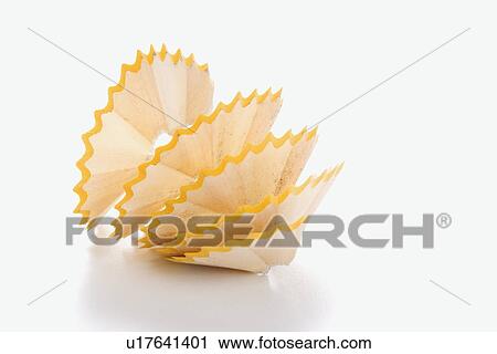 Close up of spiral pencil shavings View Large Photo Image Stock Image - Close up of spiral pencil shavings. Fotosearch
