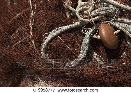 Stock Photo - Fishing net detail. Fotosearch
