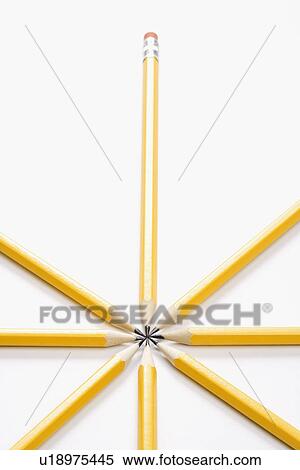 Sharp pencils arranged in a symmetrical radial star shape View Large Photo Image Stock Photography - Sharp pencils arranged in a symmetrical radial star shape. Fotosearch
