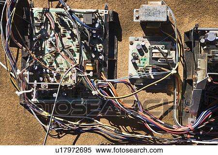 Stock Photography - Wires and old broken electrical car components. Fotosearch