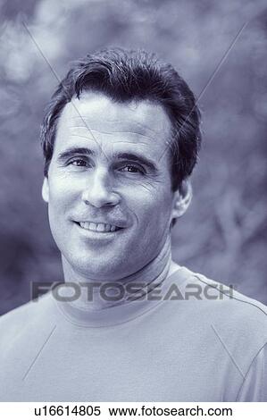 Stock Photography - Close-up of a mature man smiling. Fotosearch