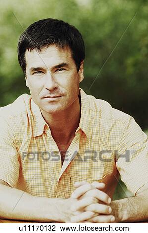Stock Image - Portrait of a mature man. Fotosearch