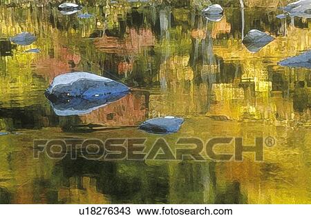 Stock Image - Autumn Stream. Fotosearch