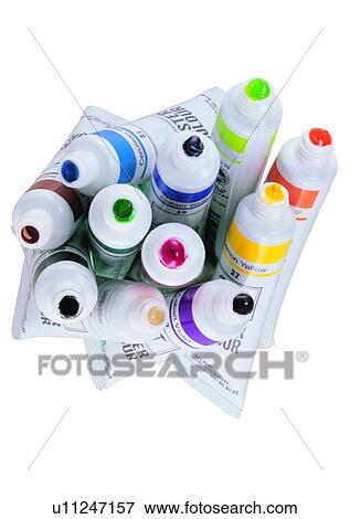 Stock Photo - dyestuff, watercolor, painting, pigment, art, artistic. Fotosearch
