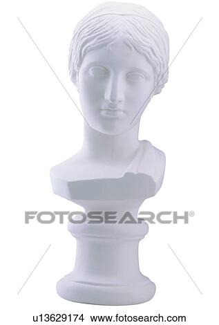 Picture - white, woman, sculpture, work, virtuous, female, carve. Fotosearch