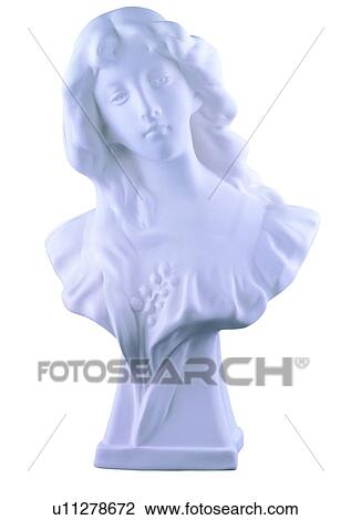 Stock Image - woman, sculpture, work, carving, pure, lady, artistic. Fotosearch