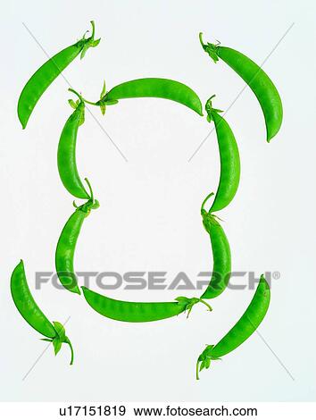 Stock Photo - bean, frame, vegetable, green, rim. Fotosearch