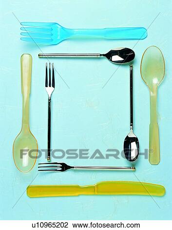 fork, frame, spoon, rim, knife View Large Photo Image Stock Image - fork, frame, spoon, rim, knife. Fotosearch