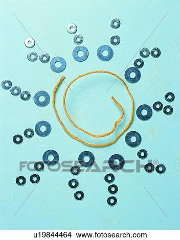 Picture - frame, rim, iron, steel, circle. Fotosearch