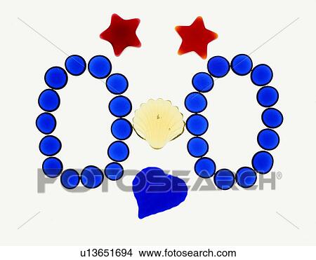 Picture - frame, rim, star, petal, blue. Fotosearch