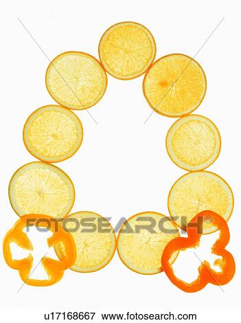 Stock Photo - frame, rim, yellow, vegetable, circle. Fotosearch