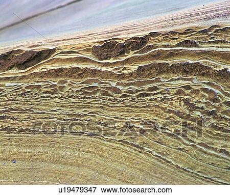 Stock Photo - cliff, line, vein, rock, widthways, weathering, crag. Fotosearch