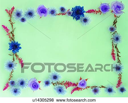 Stock Photo - oblong, square, rose, nature, background, plant, border. Fotosearch