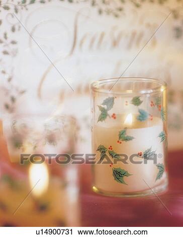 Stock Image - blurred, candlelight, burning, celebration, pattern, medium group of objects. Fotosearch
